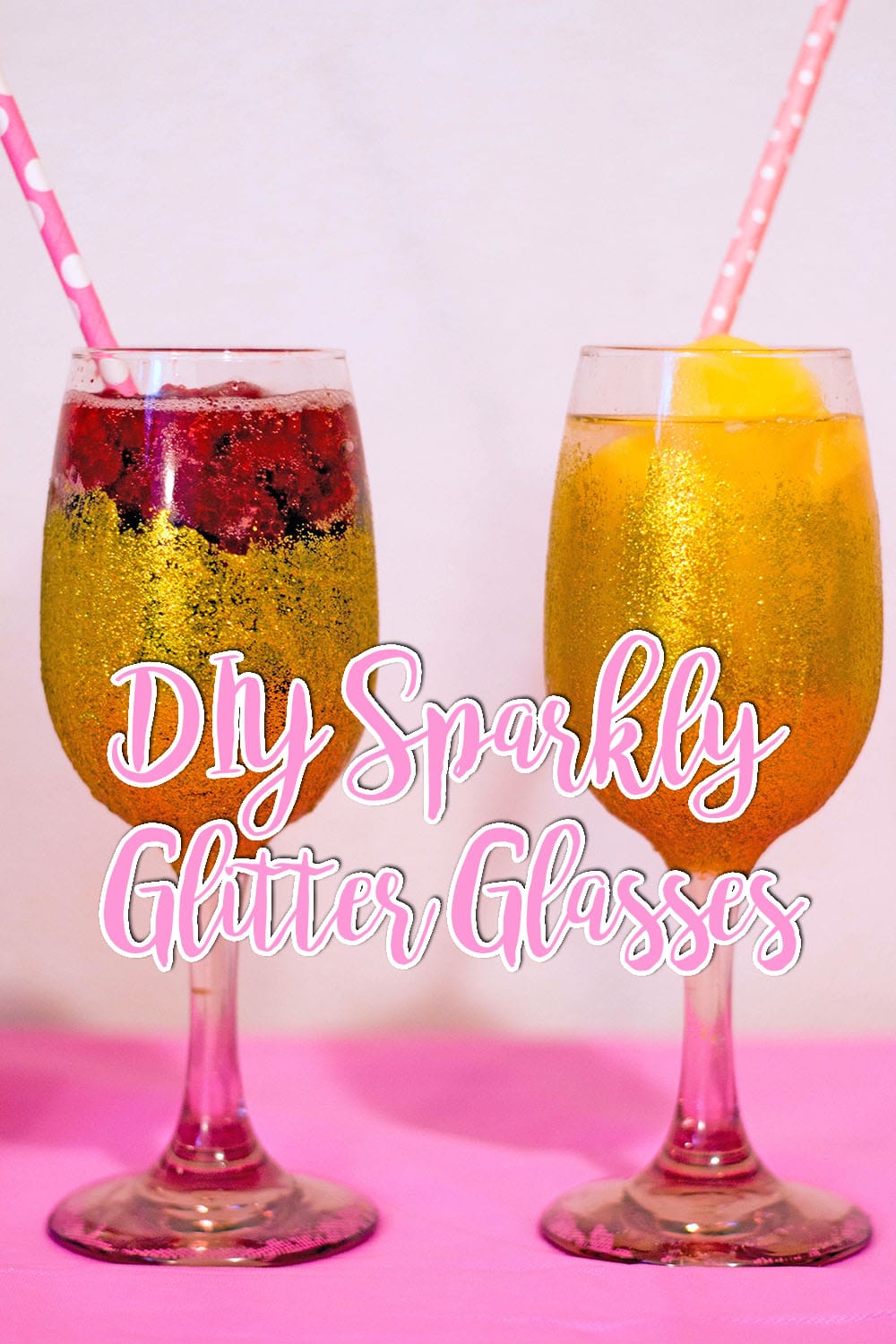 DIY Sparkly Glitter Glasses // stephanieorefice.net