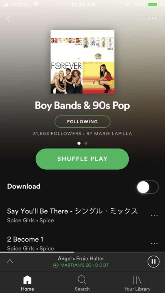 best boy bands & 90s pop spotify station